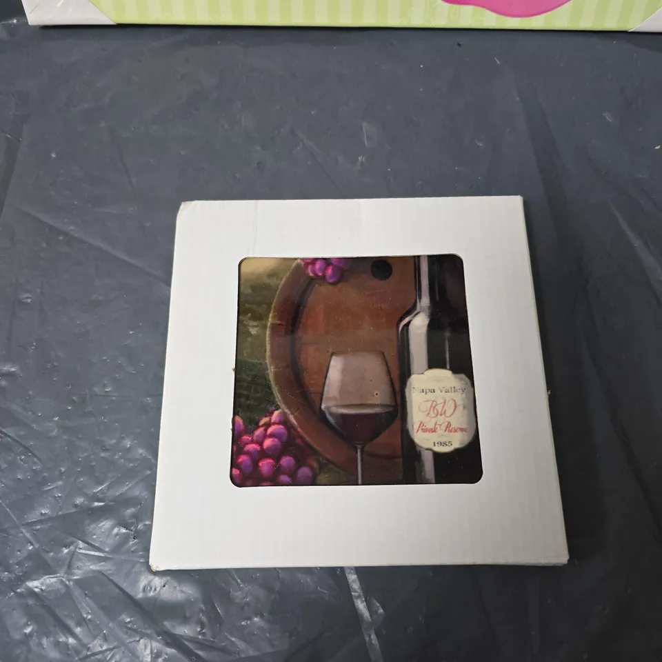 PALLET OF APPROXIMATELY 15 BOXES OF ASSORTED ITEMS INCLUDING DISNEY PICTURE , RIGID STRAPPING TAPE AND DECORATIVE HANGING WALL TILES 