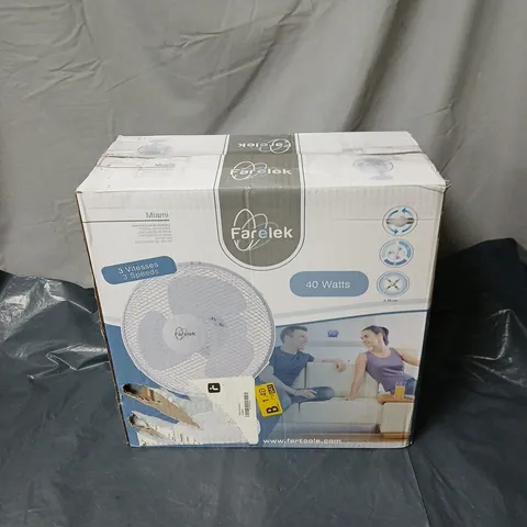 FARELEK MIAMI 40W DESK FAN – BOXED