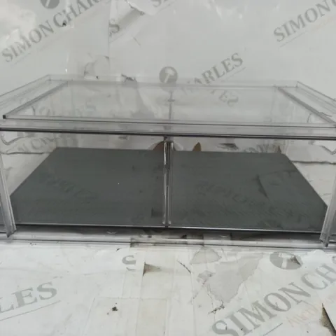 COOKS ESSENTIAL SET OF 2 STACKABLE STORAGE BOXES WITH REMOVABLE DIVIDERS
