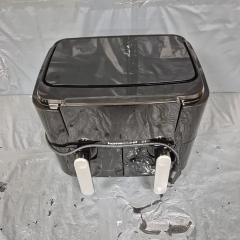 BOXED HOMESMART DUAL BASKET AIR FRYER IN BLACK - COLLECTION ONLY