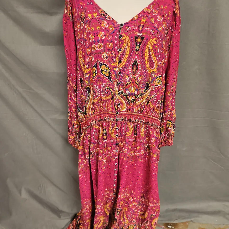 JOE BROWNS DRESS IN PURPLE MULTI SIZE 28
