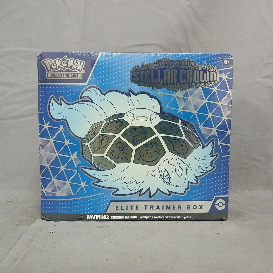 SEALED POKÉMON TRADING CARD GAME ELITE TRAINER BOX – STELLAR CROWN (SCARLET & VIOLET)