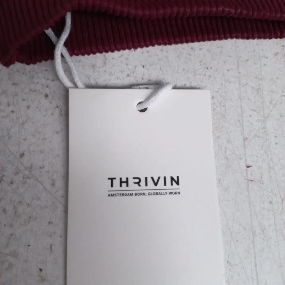THRIVIN ELEVATE SCULPTING MID-WAIST SCRUNCH SHORTS – BURGUNDY SIZE S