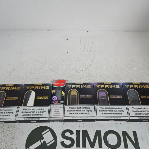 APPROXIMATELY 20 OXVA E-CIG PRODUCTS AND ACCESSORIES IN VARIOUS COLOURS AND FLAVOURS