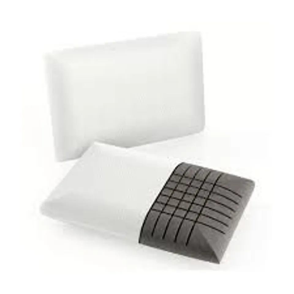 BOXED COSTWAY BAMBOO CHARCOAL MEMORY FOAM PILLOW 2 PACK