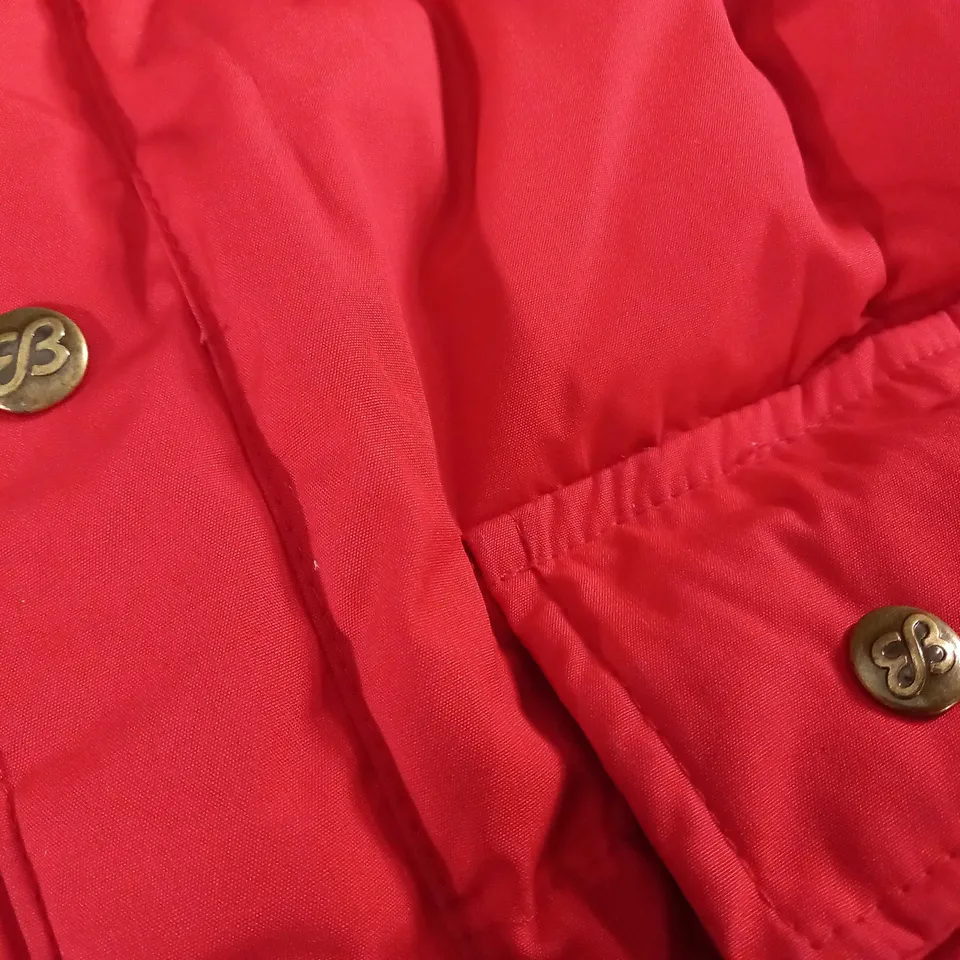 EDDIE BAUER GOOSE DOWN RED GILET - SIZE UNSPECIFIED