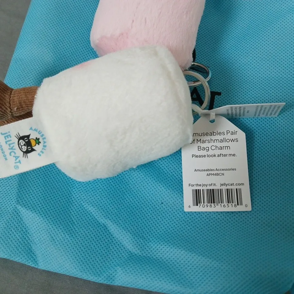 JELLYCAT AMUSEABLES MARSHMALLOWS BAG CHARM