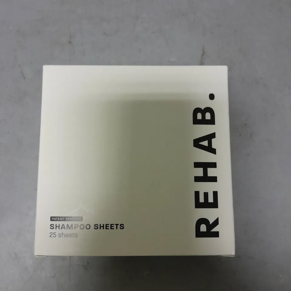 REHAB 25 SHAMPOO SHEETS 