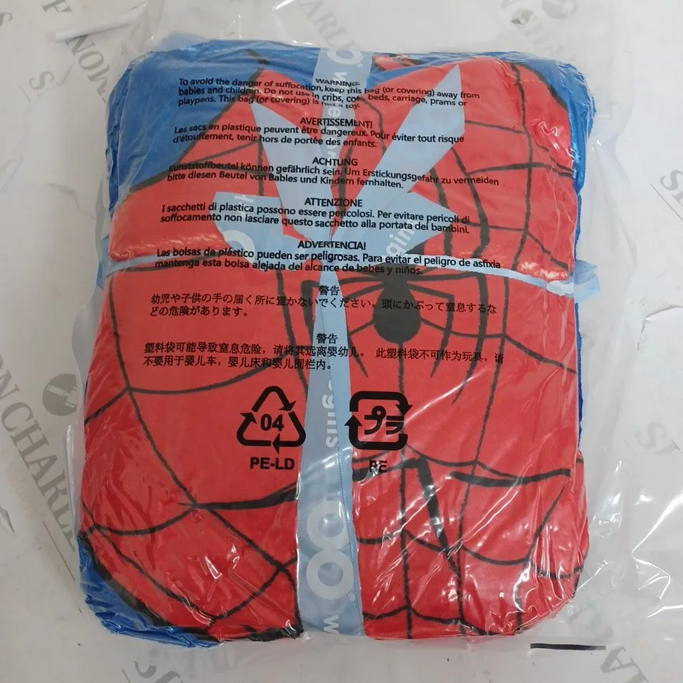 SEALED SPIDERMAN THEMED OODIE HOODED BLANKET - SIZE UNSPECIFIED