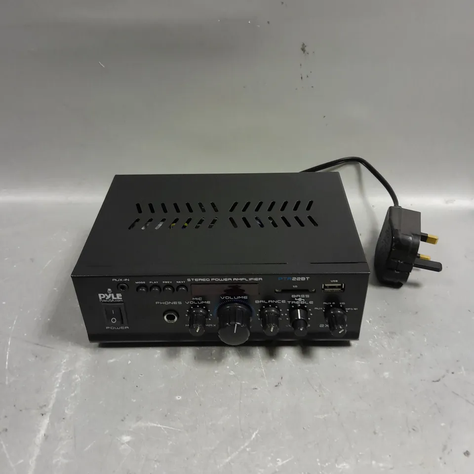 BOXED PYLE PTA22BT WIRELESS BT MINI BLUE SERIES AUDIO AMPLIFIER 