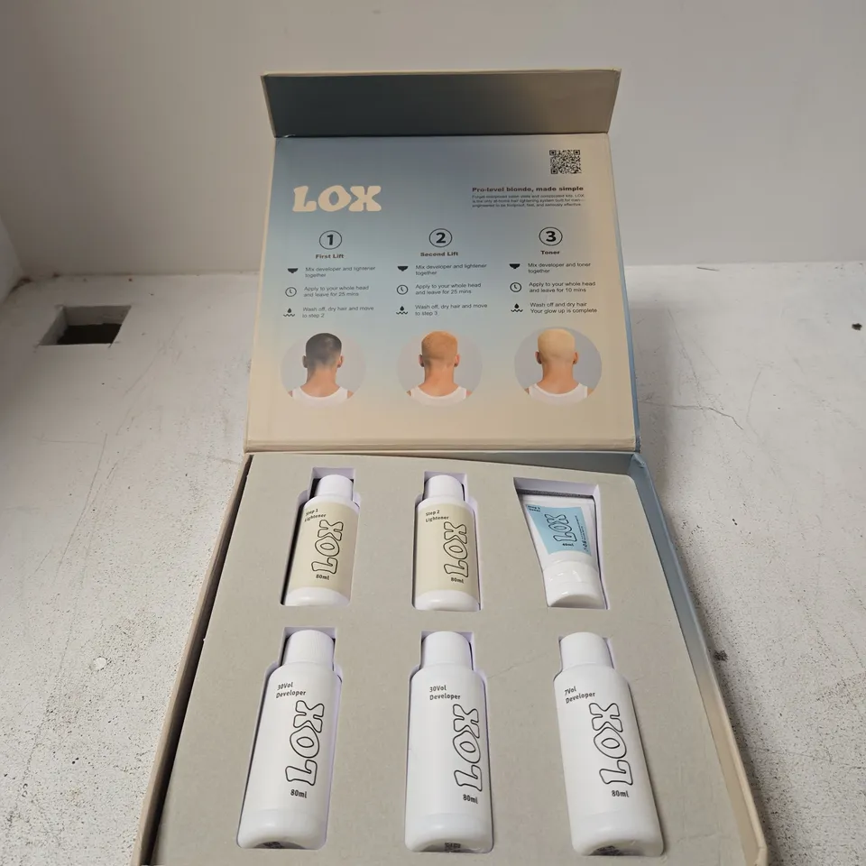 LOX PRO-LEVEL BLONDE HAIR COLOUR KIT – BOXED