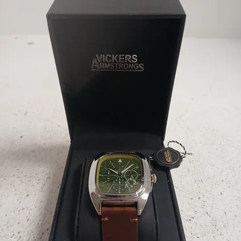 BOXED VICKERS ARMSTRONGS CHRONOGRAPH WRISTWATCH