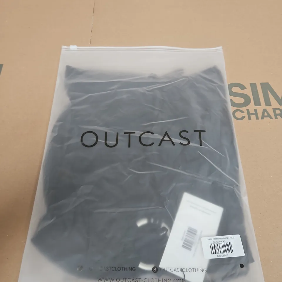 OUTCAST MARCELO MINI DRESS BLACK - SIZE S (1 PIECE)