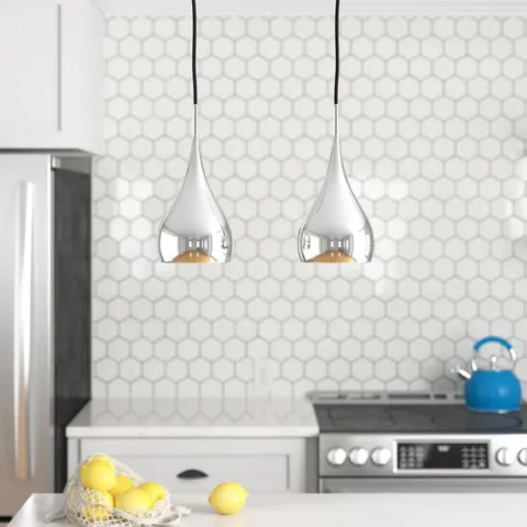 BOXED ERIC 2-LIGHT KITCHEN ISLAND PENDANT 