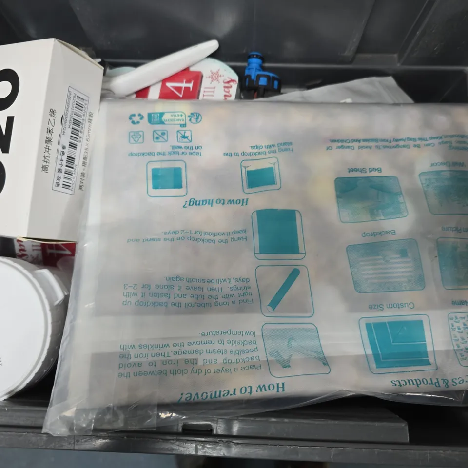 APPROXIMATELY 12 ASSORTED HOUSEHOLD ITEMS TO INCLUDE WALL FILLER, GLUE TAPE, INCENSE CONE, ETC