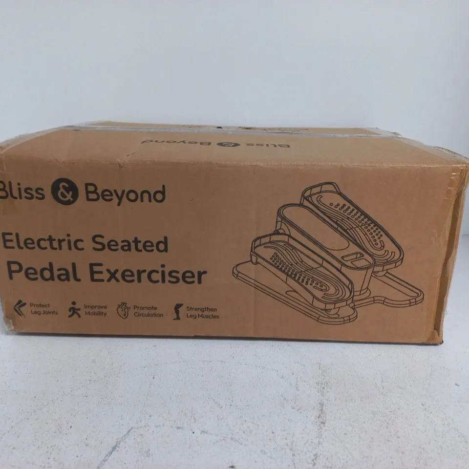 BOXED BLISS & BEYOND ELECTRIC SEATED EXERCISE MACHINE