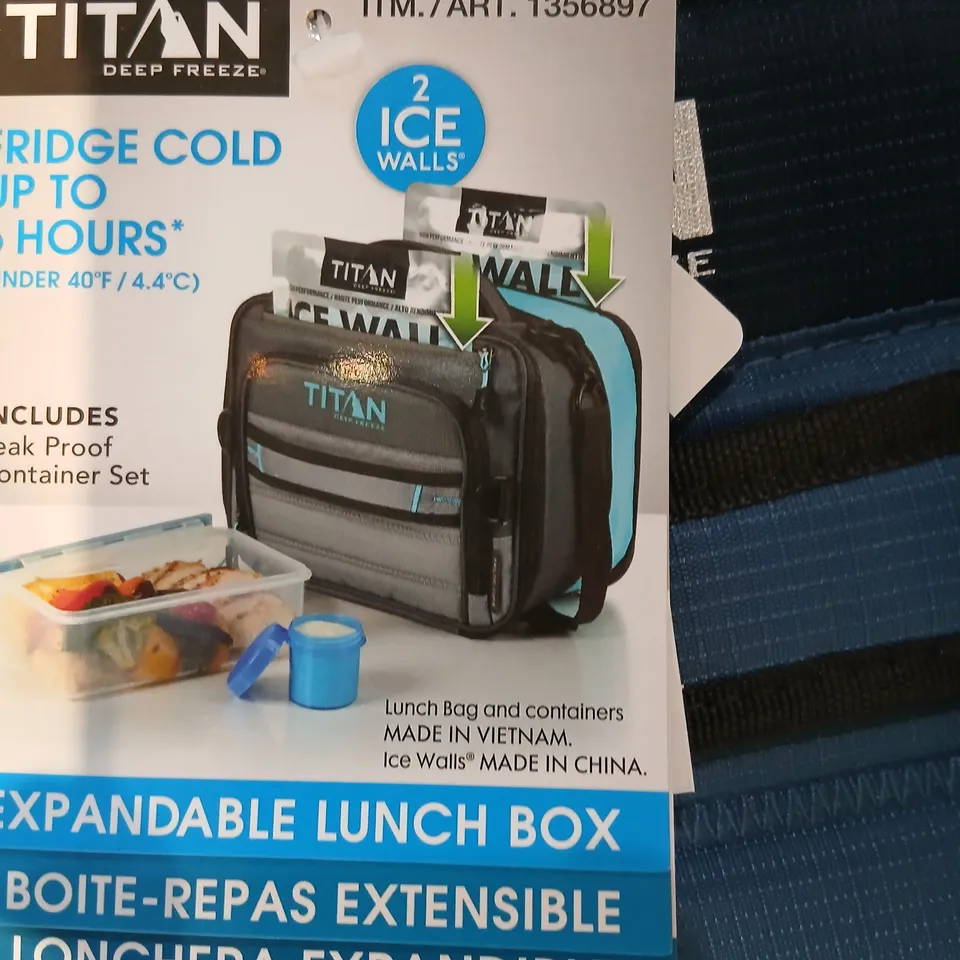 ARCTIC ZONE TITAN DEEP FREEZE EXPANDABLE LUNCH BOX – BLUE