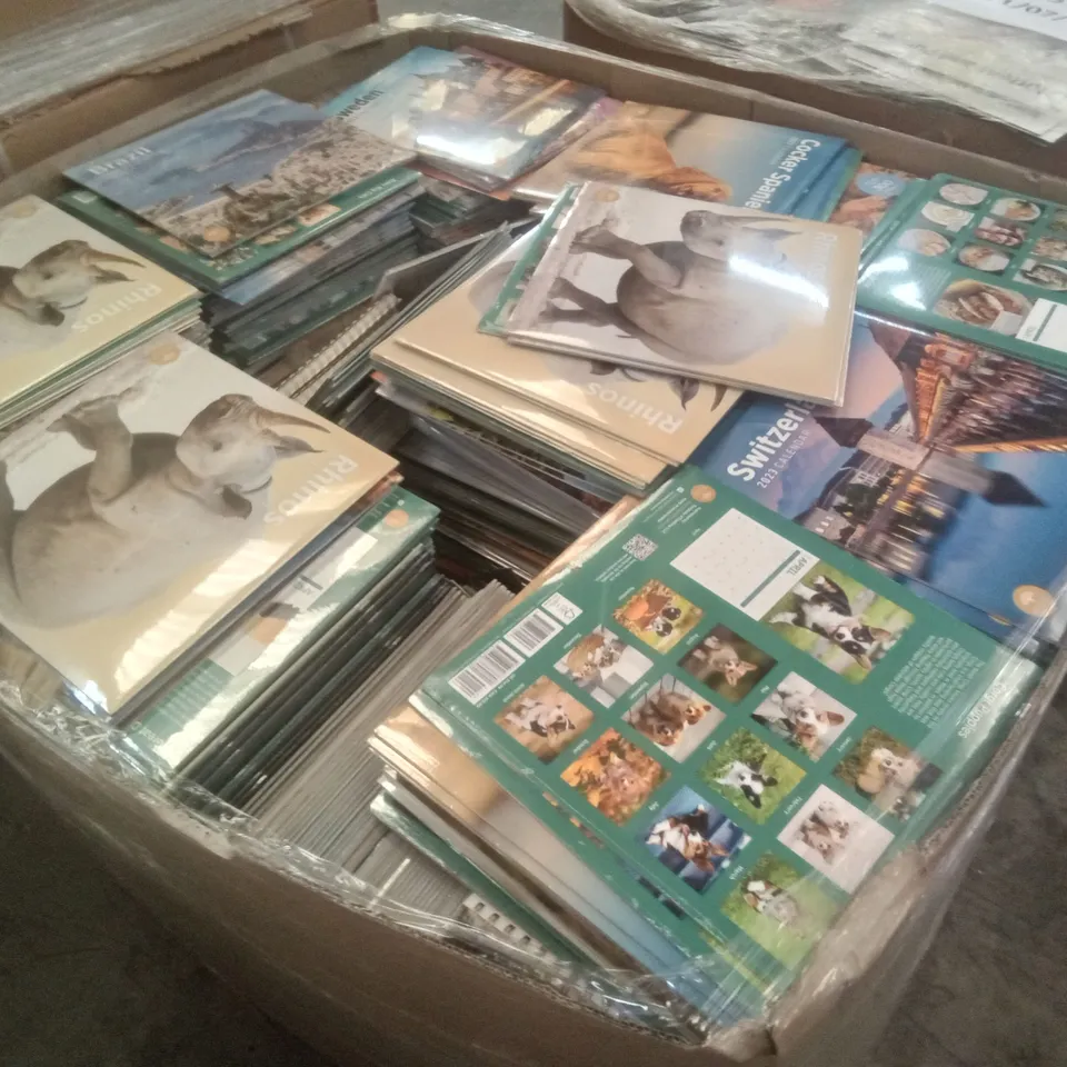 PALLET CONTAINING ASSORTED 2023 CALENDARS & PLANNERS