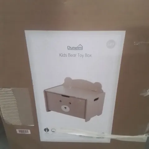 BOXED KIDS BEAR TOY BOX