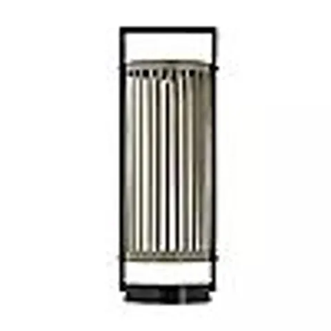OUTLET ABODE SOLAR CYLINDRICAL METAL LANTERN 40CM
