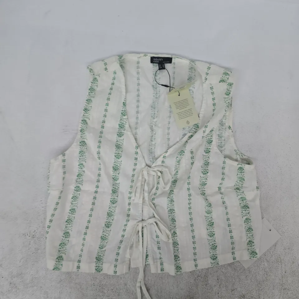 NOBODY'S CHILD THANDY TOP IN CREAM SIZE UK 12