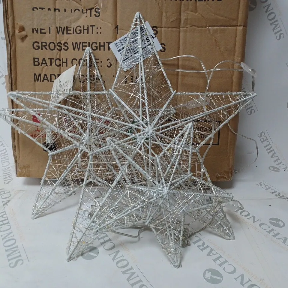 SET OF TWINKLING STAR CHRISTMAS LIGHTS  RRP £39.99