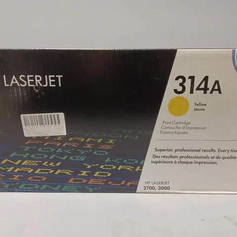 SEALED HP LASERJET 314A YELLOW JAUNE PRINTER CARTRIDGE 