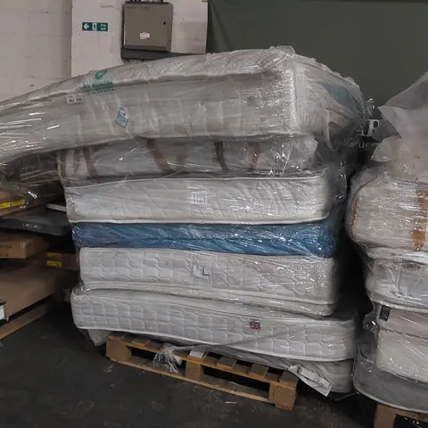 PALLET OF 7 MATTRESSES - ASSORTED SIZES, CONDITIONS, BRANDS 