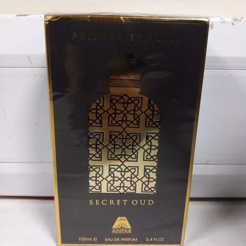 BOXED AND SEALED ANFAR PRIVATE DITION SECRET OUD EAU DE PARFUM 100ML 