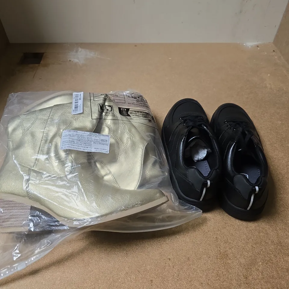 APPROXIMATELY 10 ASSORTED PAIRS OF FOOTWEAR PRODUCTS IN VARIOUS STYLES & SIZES 