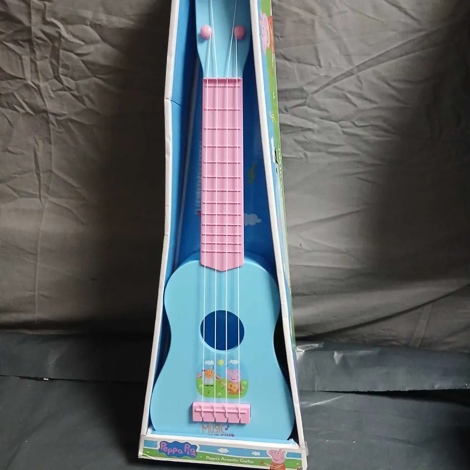 PEPPA PIG ACOUSTIC GUITAR TOY – PINK & BLUE (BOXED)
