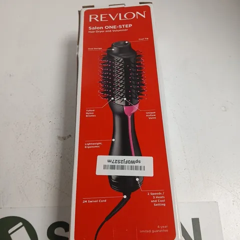 REVLON SALON ONE-STEP HAIR DRYER AND VOLUMISER – BOXED