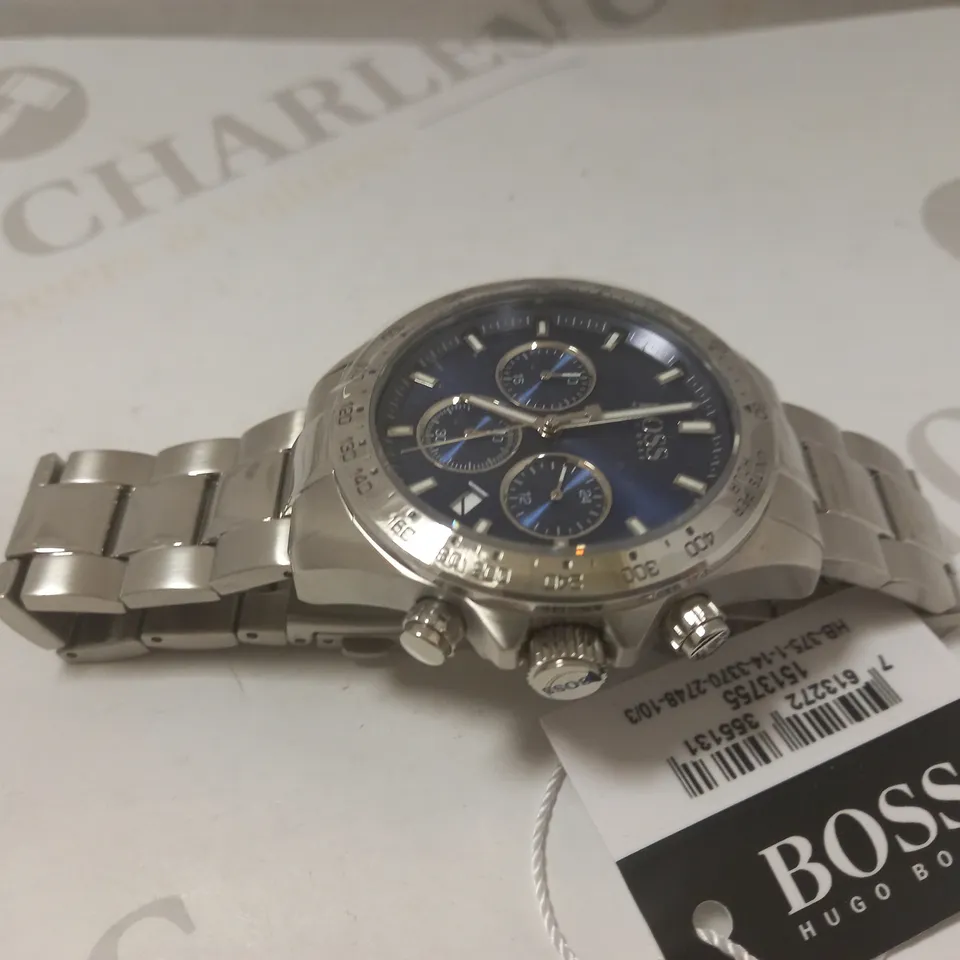 BOSS HERO SPORT LUX BLUE SUNRAY CHRONOGRAPH WATCH RRP £379