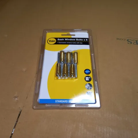 BOXED YALE SASH WINDOW BOLTS X 6