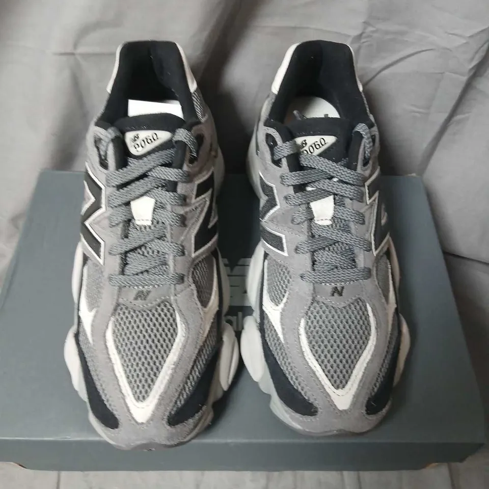 NEW BALANCE 9060 SNEAKERS – GREY/BLACK, US MEN’S 8 (UK 7.5)