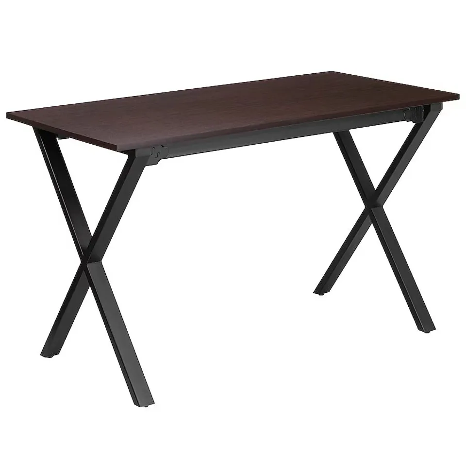 BOXED FLASH FURNITURE 47.5-IN BROWN MODERN/CONTEMPORARY COMPUTER DESK