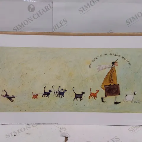 BOXED PINT ON CANVAS BY SAM TOFT (1 ITEM)