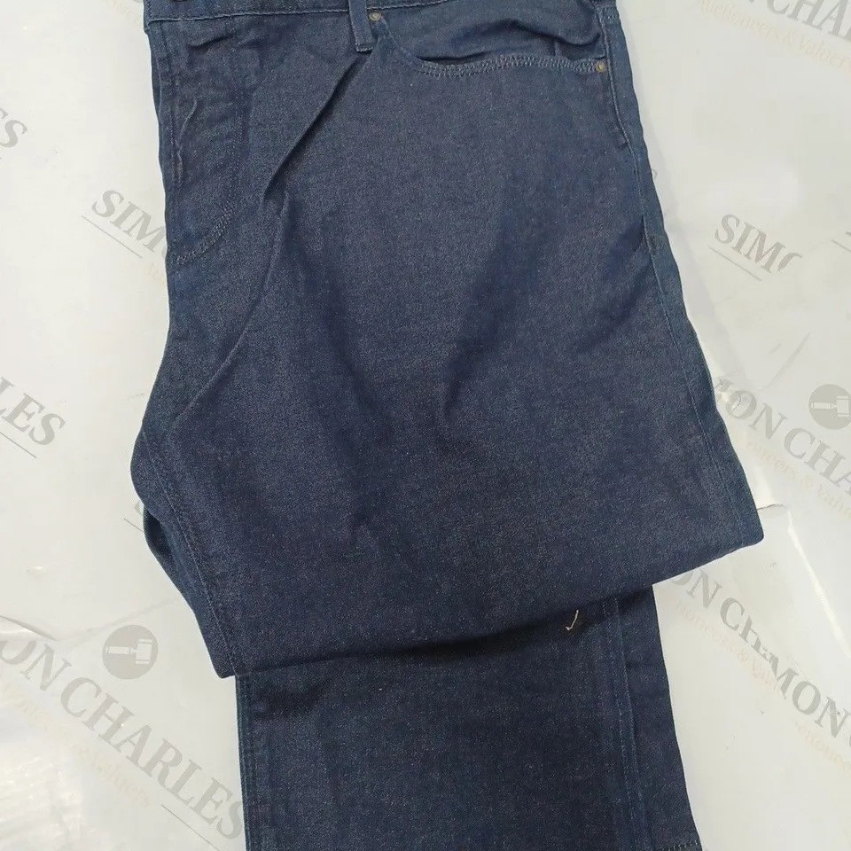 EMPORIO ARMANI WIDE LEG STRAIGHT JEANS, INDIGO - SIZE W40 L34