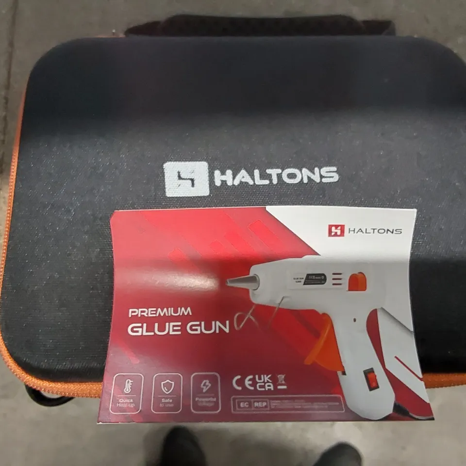 HALTONS PREMIUM GLUE GUN WITH CASE 