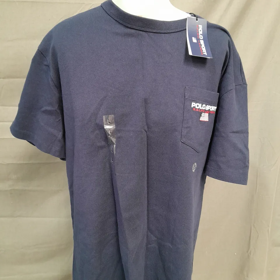 POLO SPORT CLASSIC FIT BLUE T-SHIRT - L