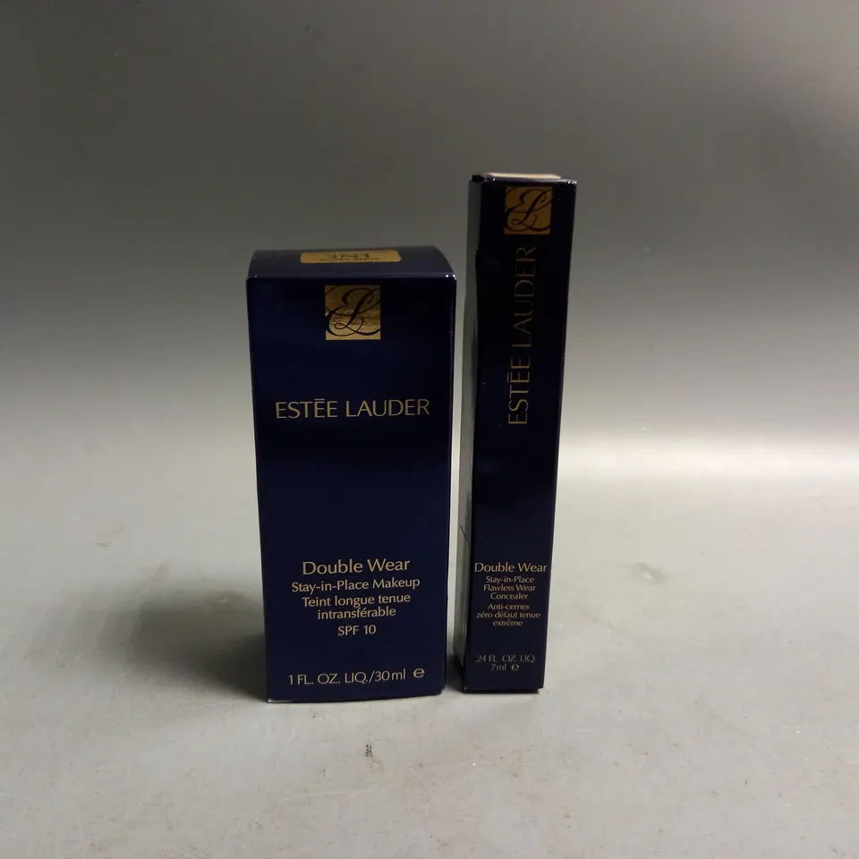 2 ESTEE LAUDER BEAUTY PRODUCTS TO INCLUDE DOUBLE WEAR STAY-IN-PLACE MAKEUP SPF10 30ML, DOUBLE WEAR STAY-IN-PLACE FLAWLESS WEAR CONCEALER 7ML 