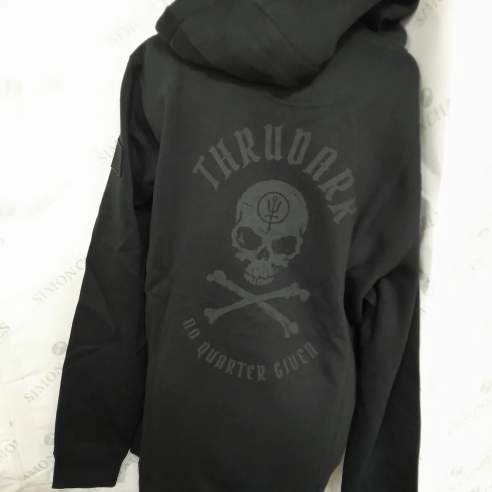 THRUDARK HEAVY WEIGHTED HOODIE IN BLACK - XL