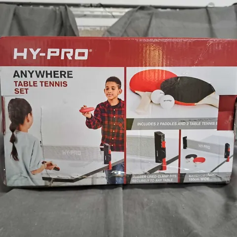 HY-PRO ANYWHERE TABLE TENNIS SET