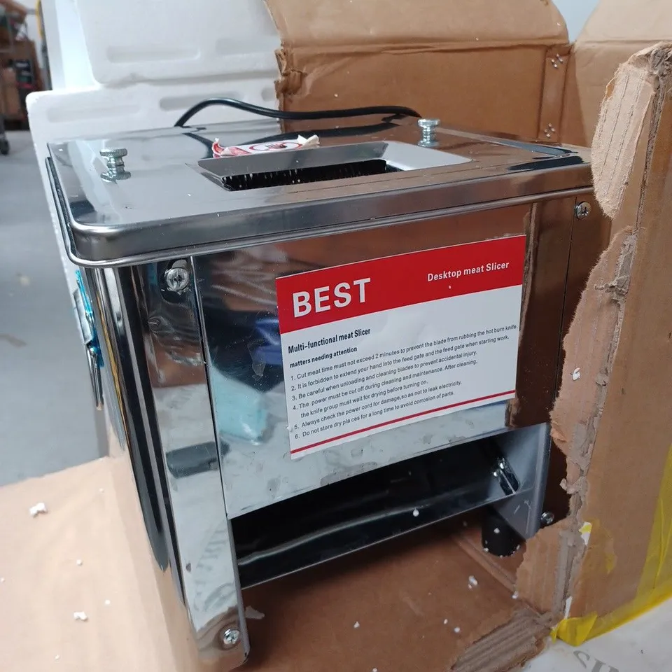 BOXED BEST DESKTOP MULTI FUNCTIONAL MEAT SLICER 