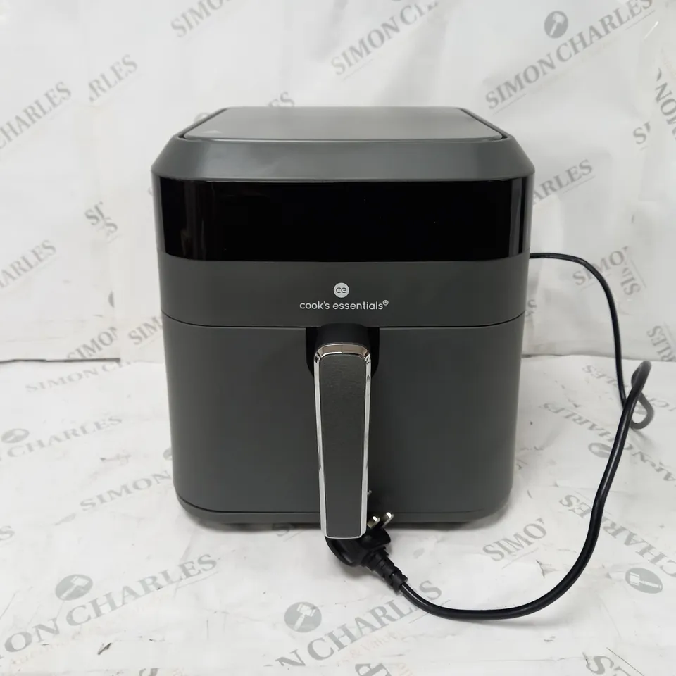 COOK'S ESSENTIALS 5.8L AIR FRYER IN SLATE GREY