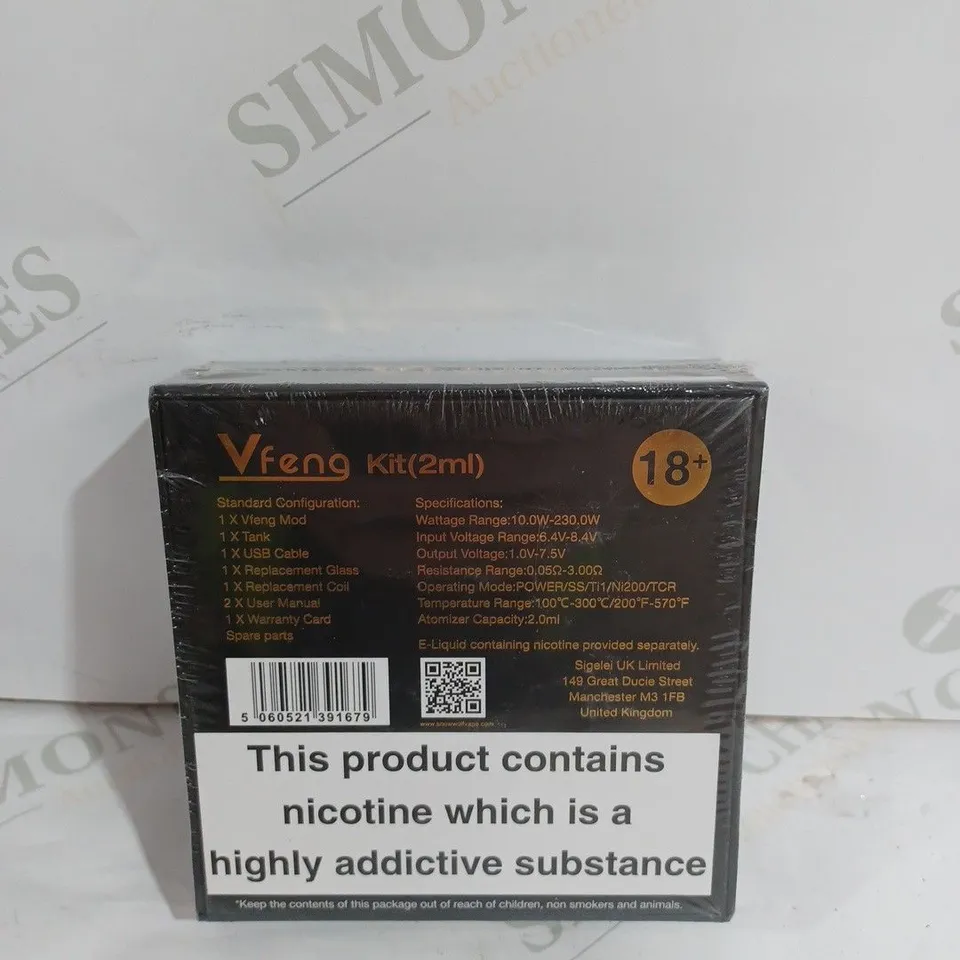 SEALED SNOWWOLF VFENG VAPE KIT IN BLACK