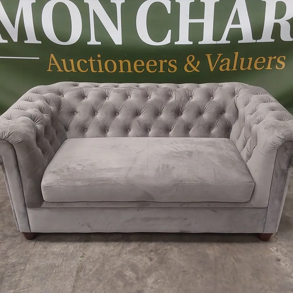 CHESTER FABRIC 2 SEATER SOFA - GREY  RRP £699