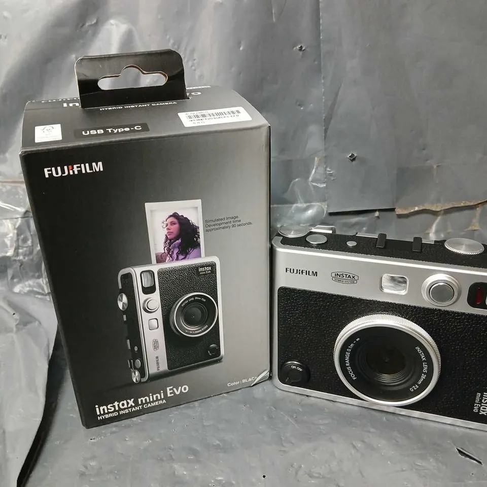 BOXED FUJIFILM INSTAX MINI EVO HYBRID INSTANT CAMERA