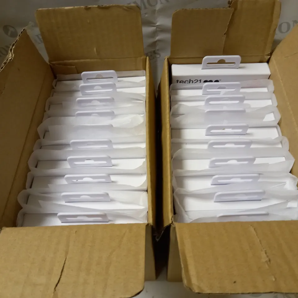 LOT OF APPROX 20 TECH21 EVO MESH SPORT IPHONE 6 PLUS CASES - CLEAR/PINK