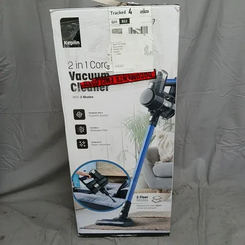 KEPLIN 2-IN-1 CORD VACUUM CLEANER – BOXED